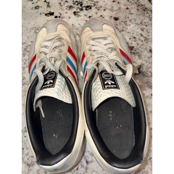 Adidas Gazelle 3-Stripe Casual Retro Sneakers Men’s Sz 11 Red White and Blue main image 7